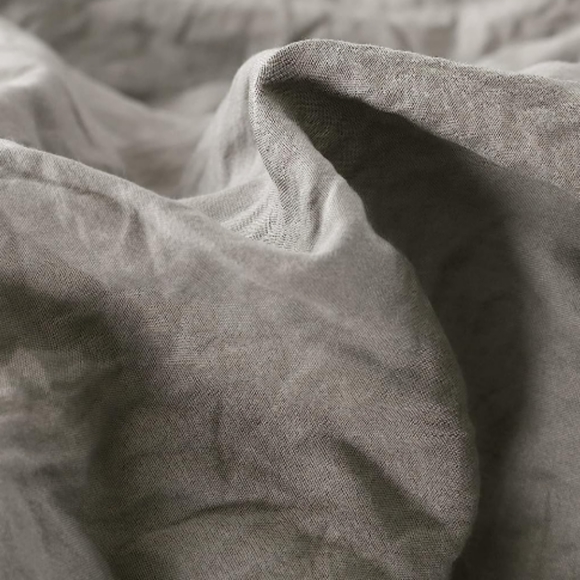 Queen Size Bed Comforter Set Gray Neutral Stone Washed Shabby Chic Ruffle Grey - Picture 5 of 11